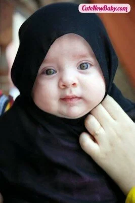 Arab muslim baby girl